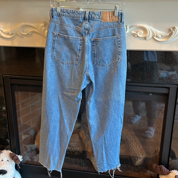 & Denim Jeans Loose Mom Ultra High Waist Ankle Length Womens 6 - Picture 6 of 10